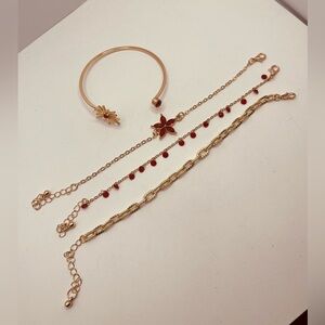 Set bracelet for women imitation diamond 4 pieces